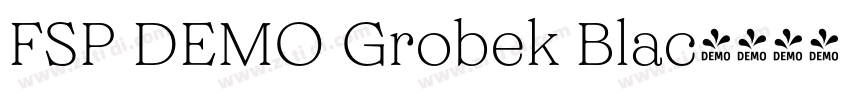 FSP DEMO Grobek Blac字体转换